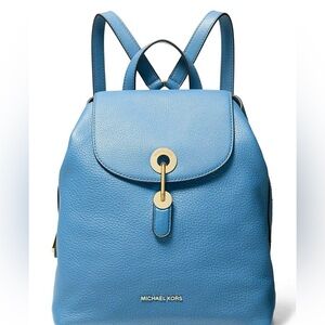 Micheal Kors Raven Leather Backpack NWT